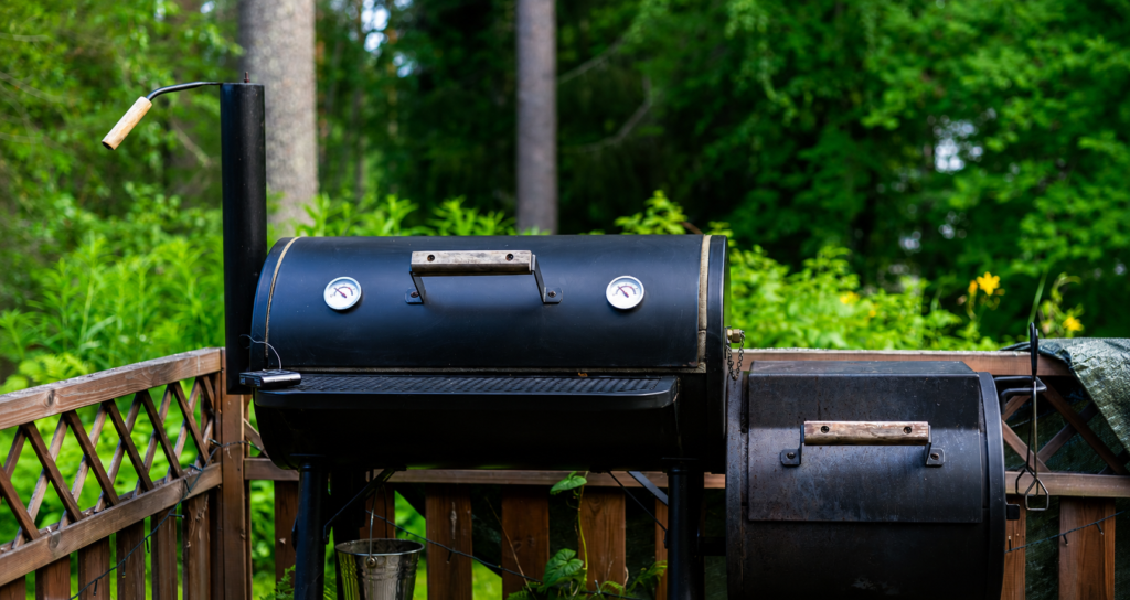 Budget offset smokers for affordable backyard BBQ with charcoal firebox and smoked brisket