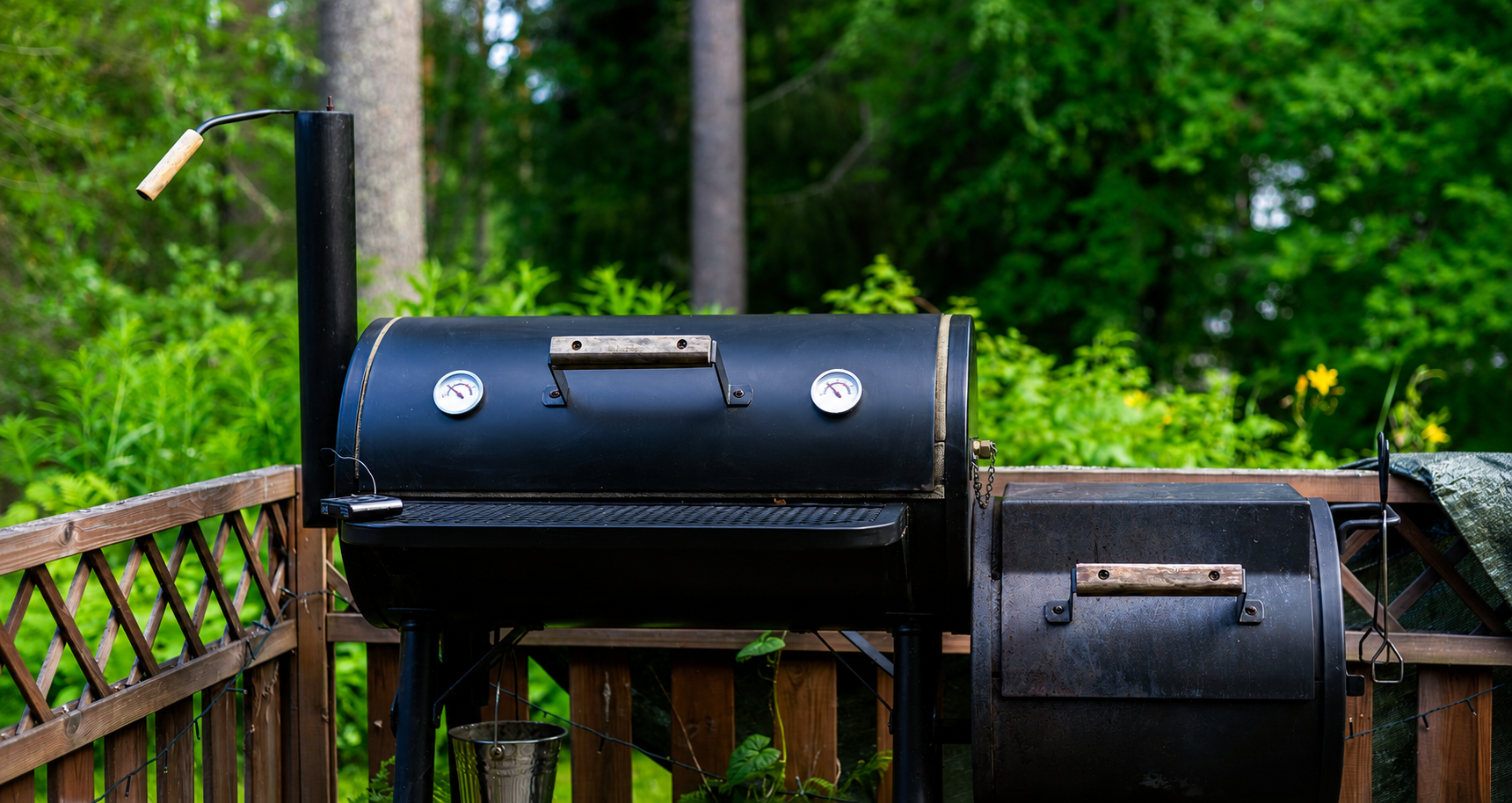 Budget offset smokers for affordable backyard BBQ with charcoal firebox and smoked brisket