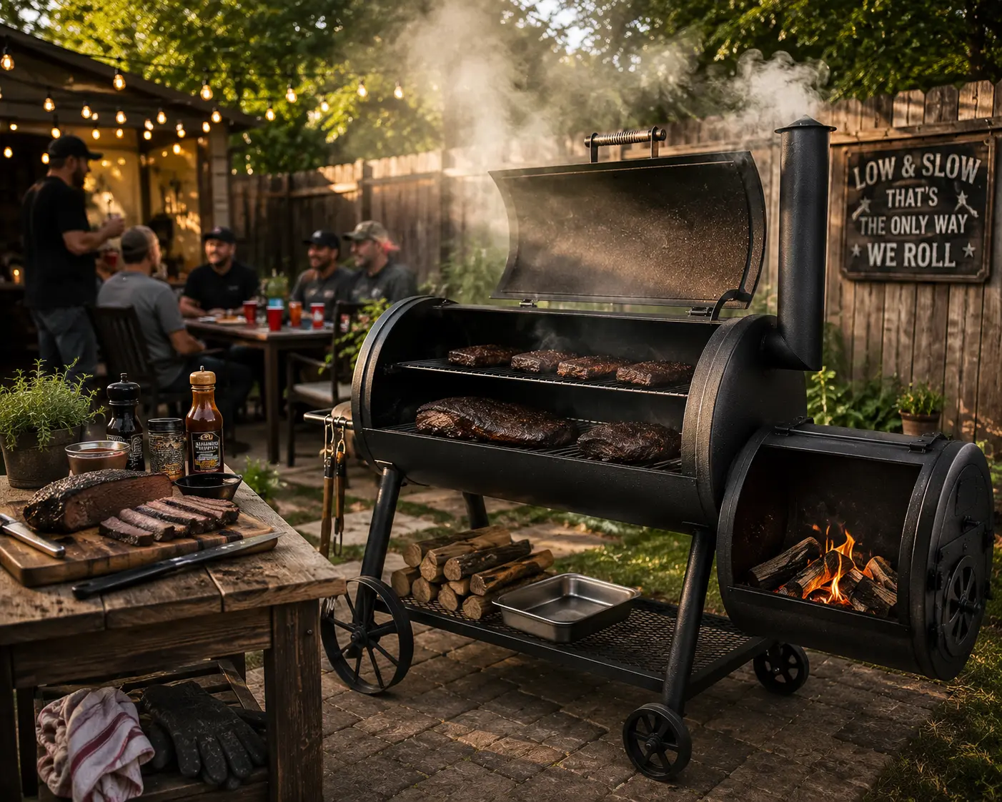 Best offset smokers for beginners compared in a backyard setting