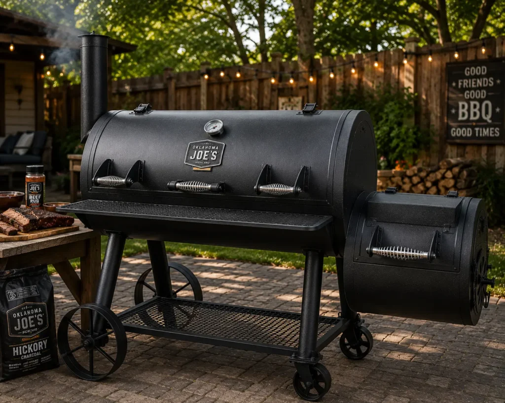 Oklahoma Joe's Highland heavy duty offset smoker