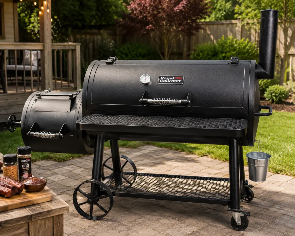 Royal Gourmet CC1830S budget offset smoker and charcoal grill
