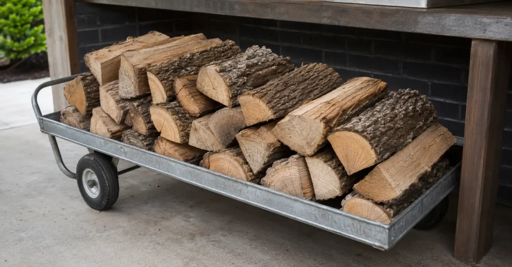 Hickory wood blended with oak and apple wood