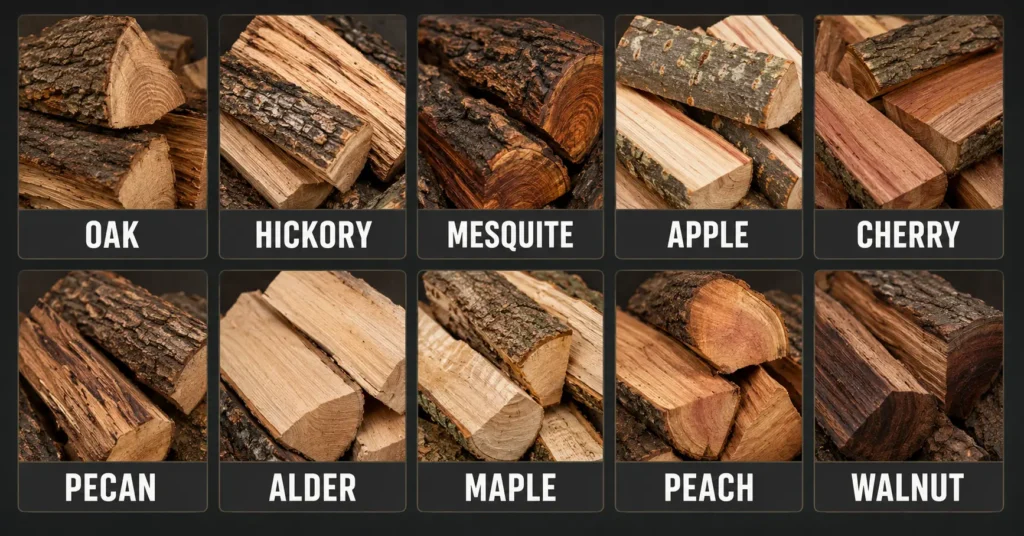 Comparison of mesquite vs hickory and other smoking woods