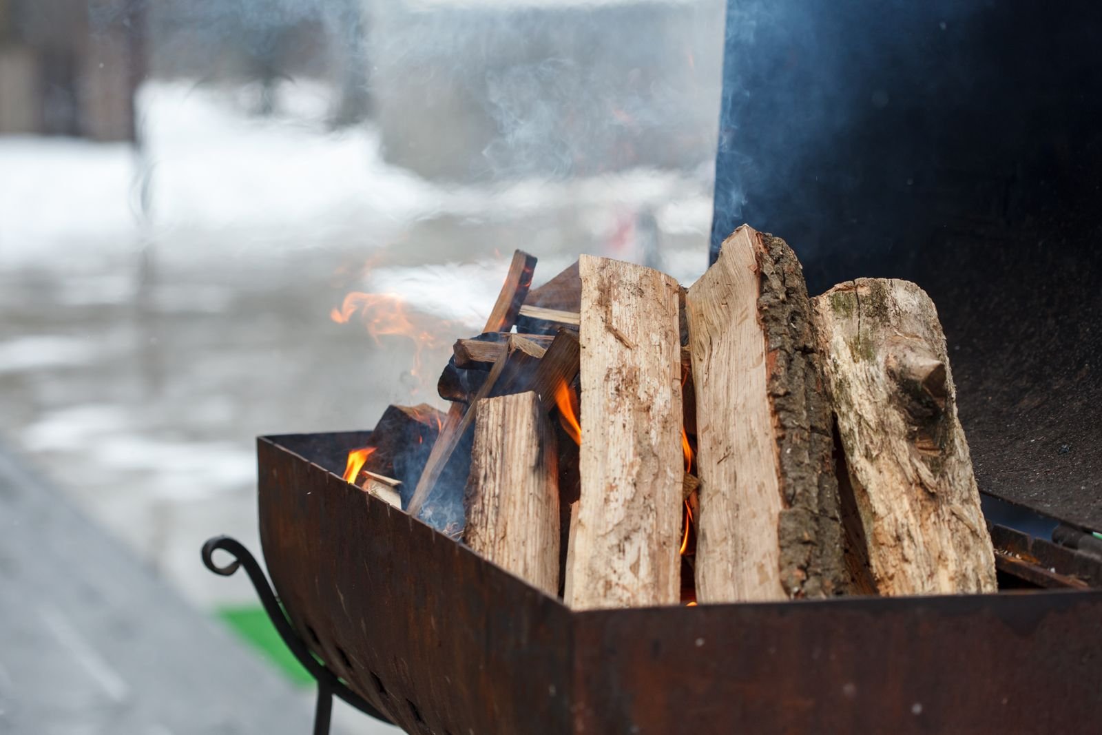Barrel style offset smoker